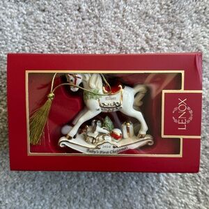 Lenox Baby’s First Christmas Ornament - 2024 Elliott